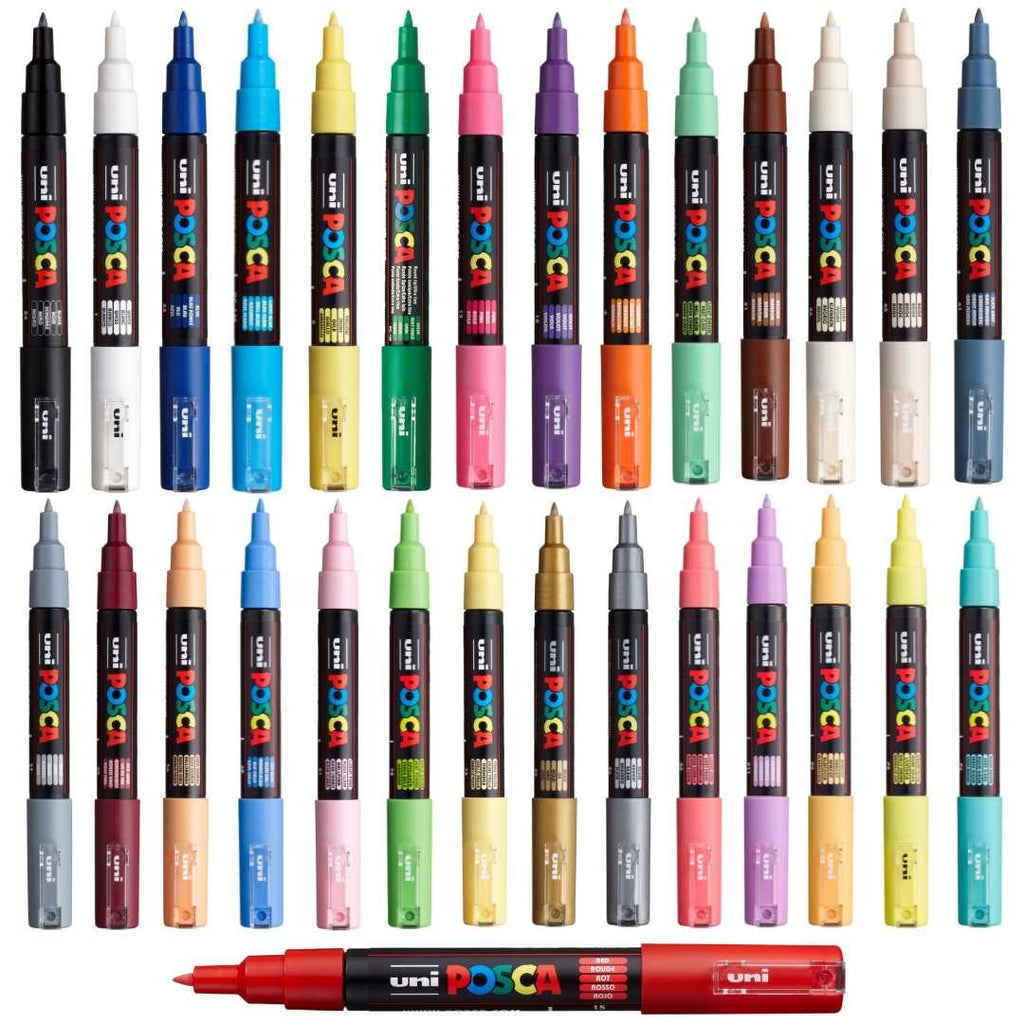 POSCA PC1M Paint Pen - Full Set of 29 Pens - Creative Kids Lab