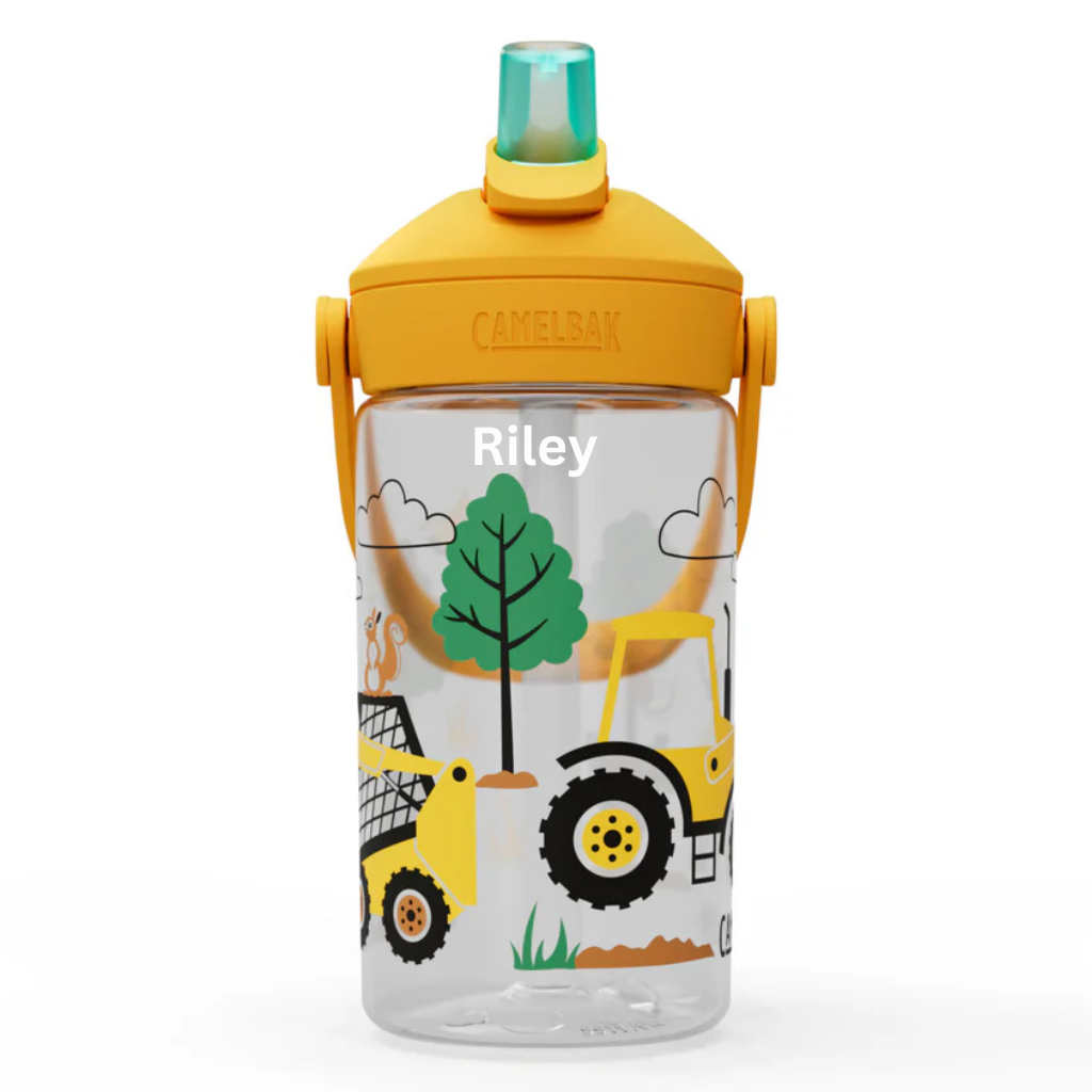personalised with name etched in to camelbak thrive kids drink bottle