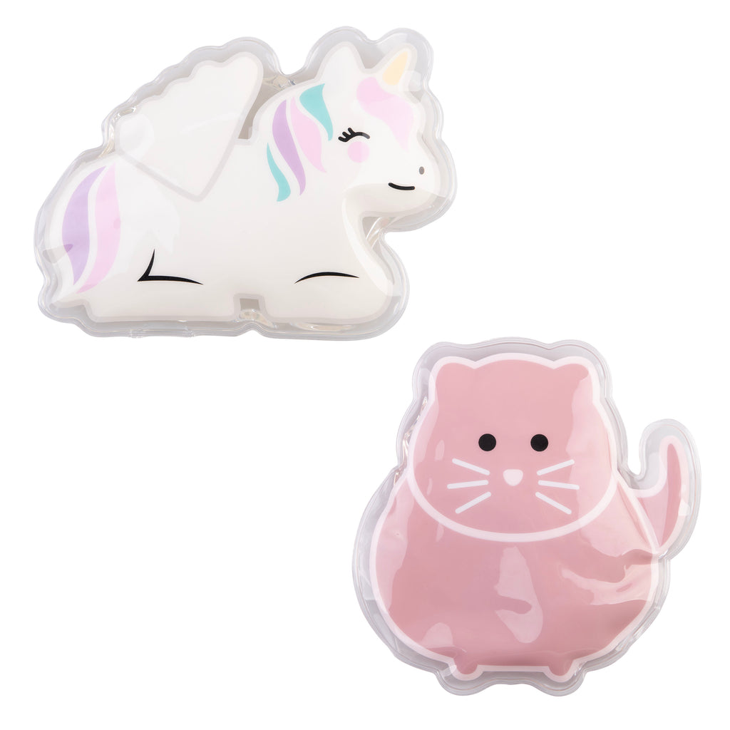 Melli Luxe Gel Ice Packs set 2, in all new Unicorn and Cat design.