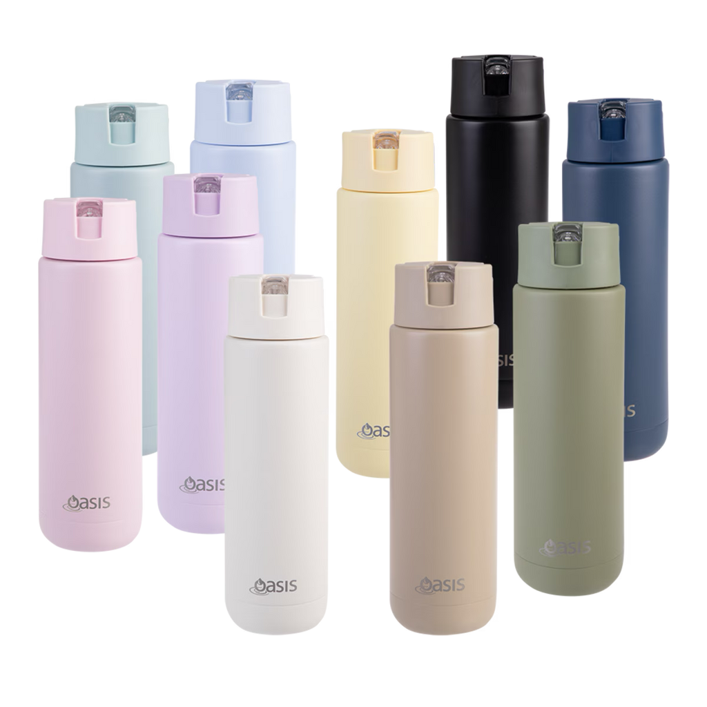 Oasis | Moda Ceramic Lined Stainless Steel Drink Bottle | 700ml - Creative Kids Lab