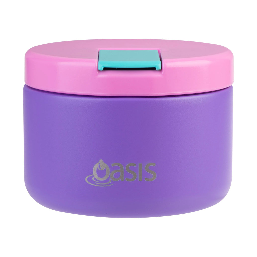 Oasis insulated food jar flask purple pink