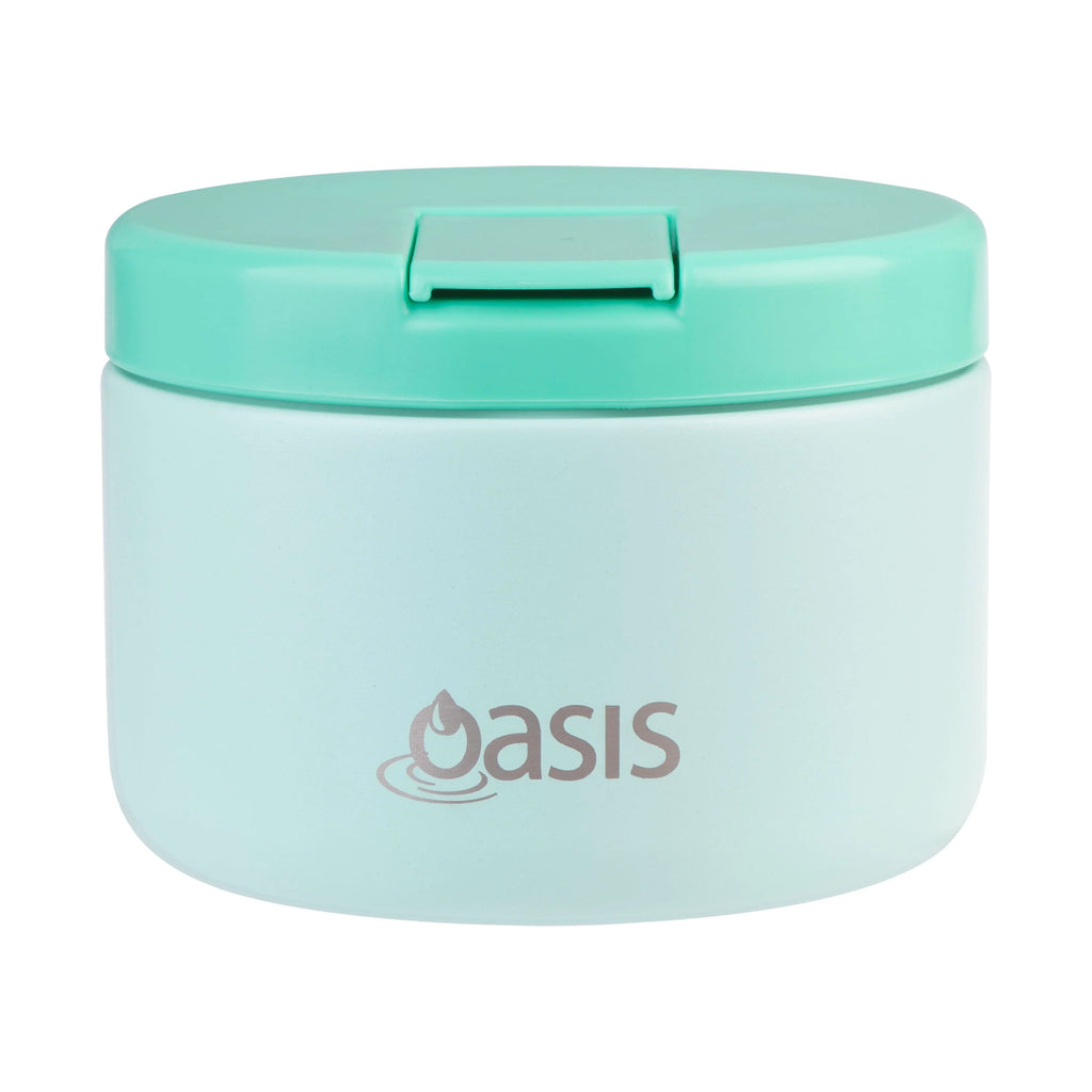 Oasis insulated food jar flask blue