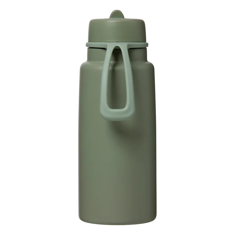 b.box Insulated Flip Top Drink Bottle, 1L - Olive - Creative Kids Lab