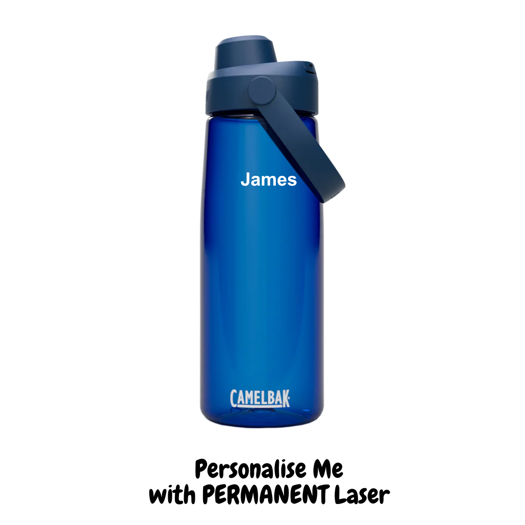 Oxford Blue CamelBak tritan 750ml water bottle with name engraved 