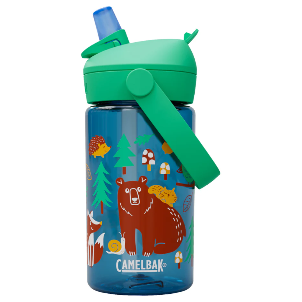 Camelbak thrive kids tritan plastic drink bottle 400ml friendly forest green