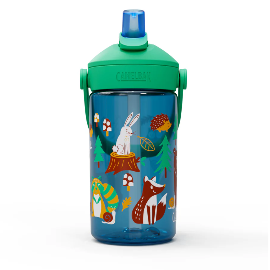 Camelbak thrive kids tritan plastic drink bottle 400ml friendly forest green