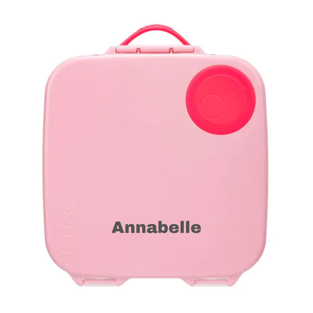 Personalised with name engraving b.box Lunch Box flamingo fizz pink colour - Creative Kids Lab