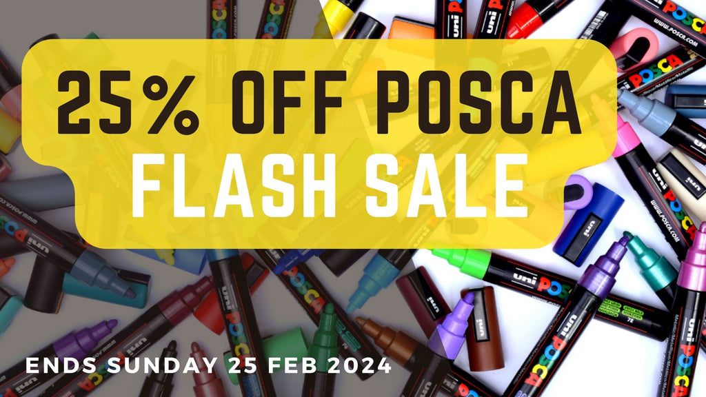 POSCA Paint Pen flash sale banner