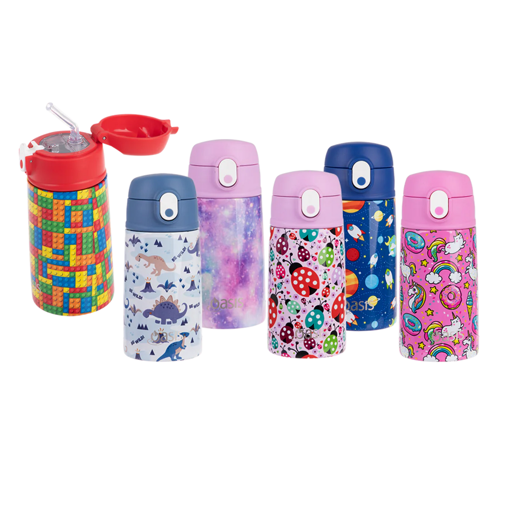 Oasis | Kids Drink Bottle with Sipper Straw | 400ml - Creative Kids Lab