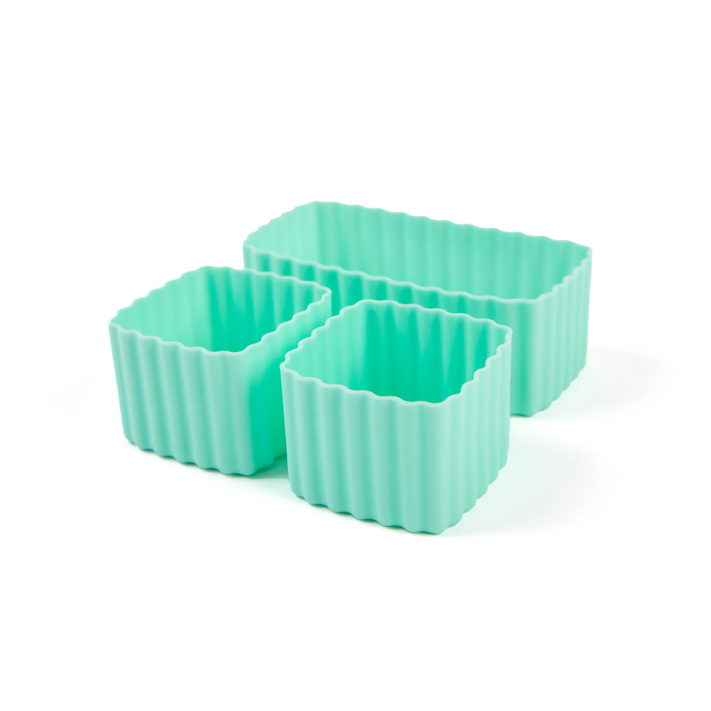 Montiico feast cups mixed containers for bento lunchboxes blue