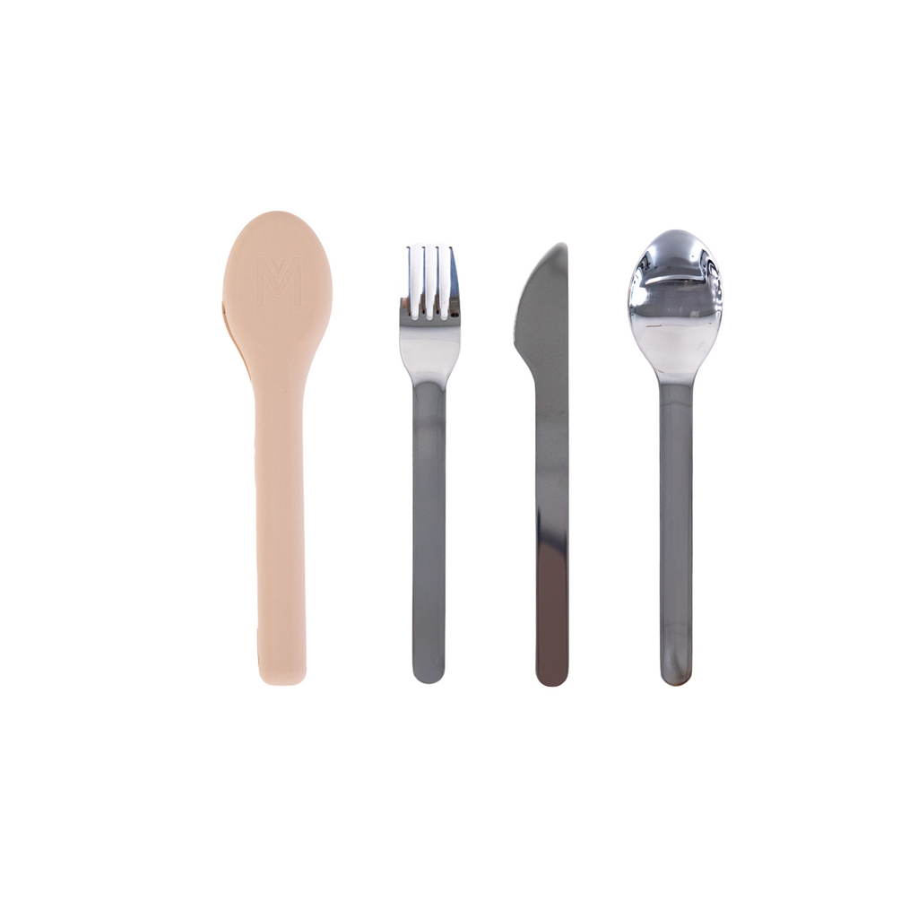MontiiCo | Stainless Cutlery Set | Sand - Creative Kids Lab