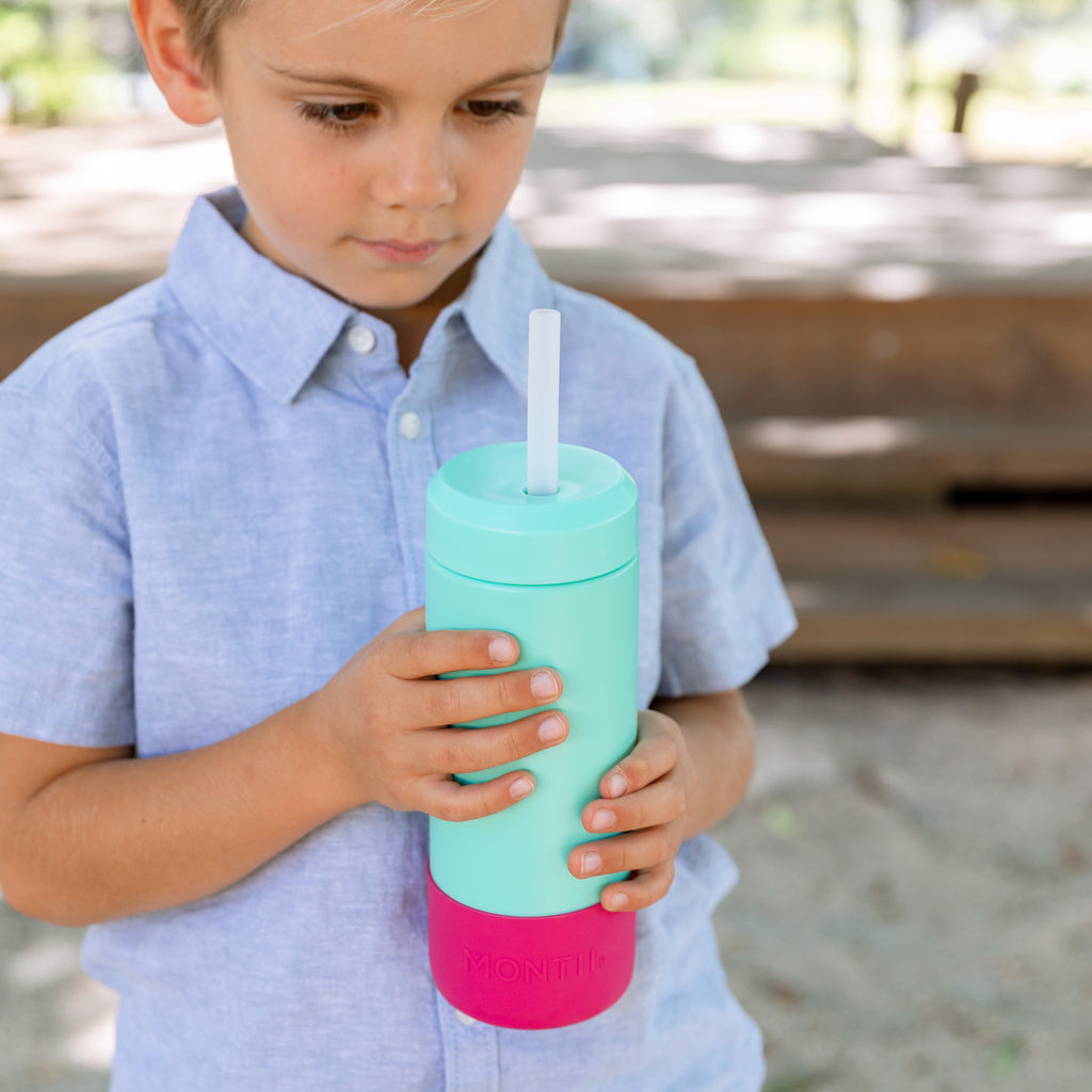 MontiiCo | Fusion Bottle | Smoothie Lid with Straw | Insulated | 350ml - Creative Kids Lab
