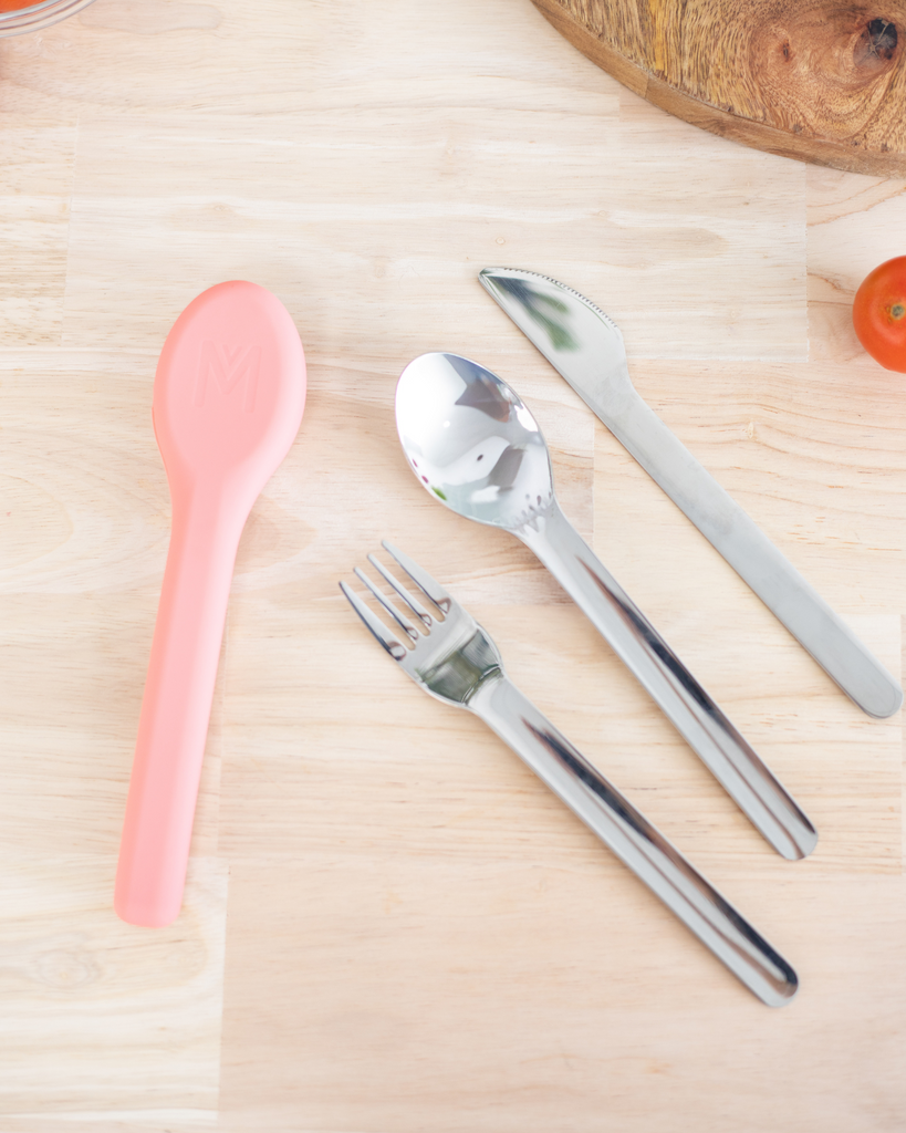 MontiiCo | Stainless Cutlery Set | Camellia - Creative Kids Lab
