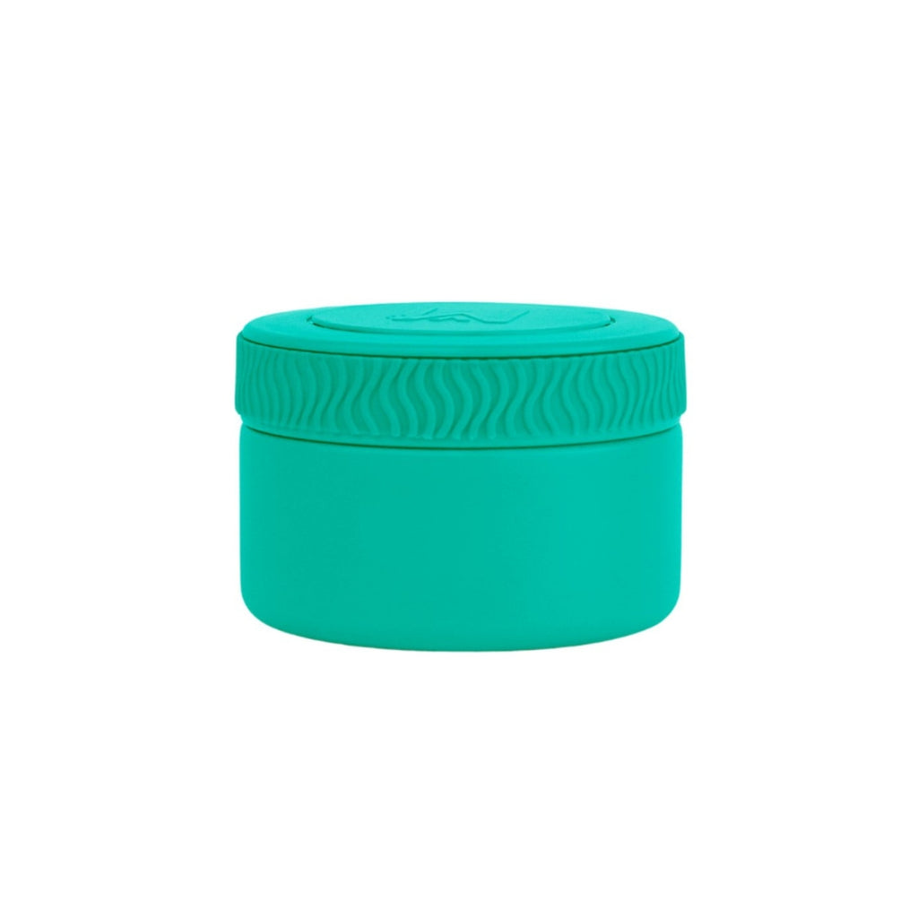 Montiico insulated food jar in green creative kids lab