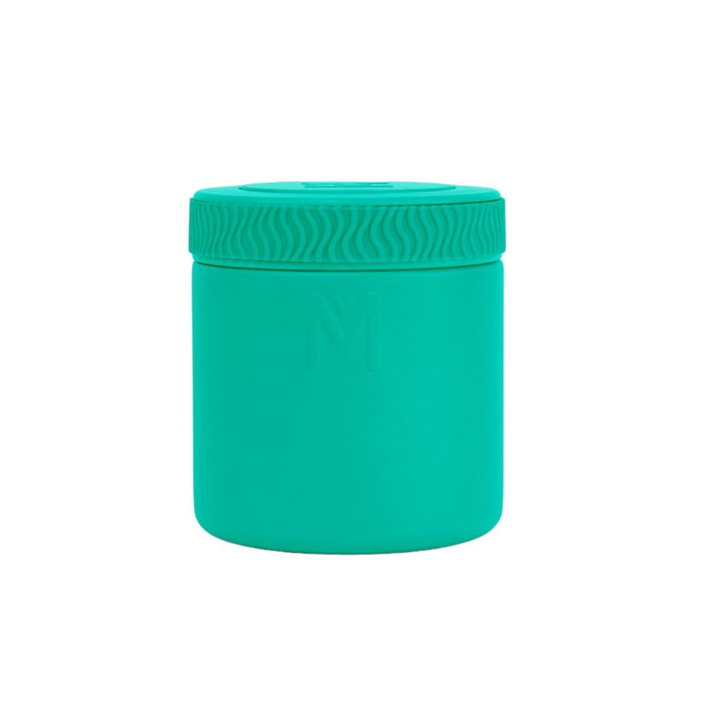Montiico insulated food jar in green creative kids lab