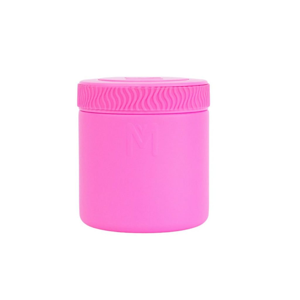 Montiico insulated food jar in pink creative kids lab
