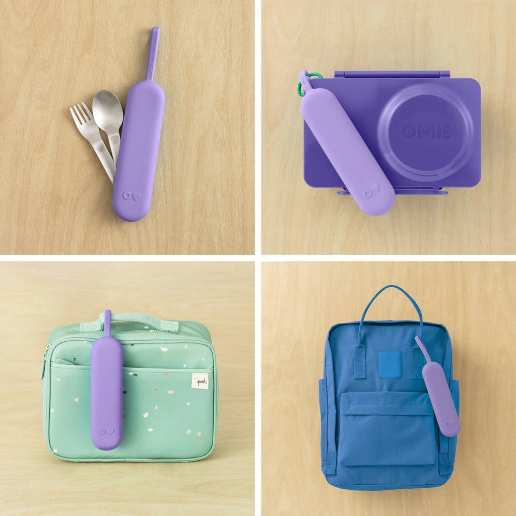Omie | Omiebox Up Pod and Stainless Steel Cutlery Set - Creative Kids Lab