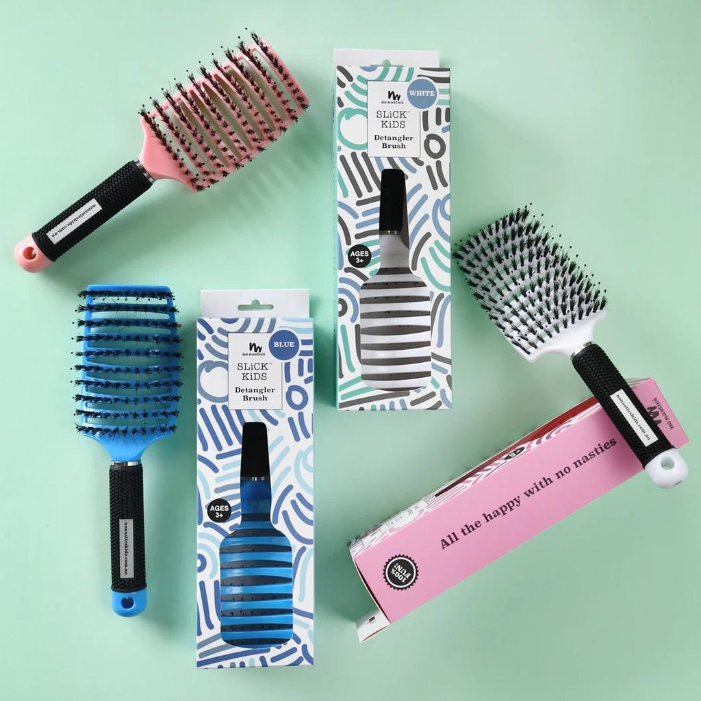 No Nasties | Detangler Kids Hair Brush - Creative Kids Lab