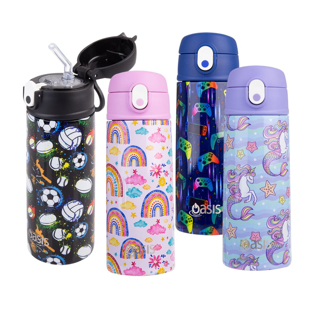 Oasis | Kids Insulated Drink Bottle with Sipper | 550ml - Creative Kids Lab
