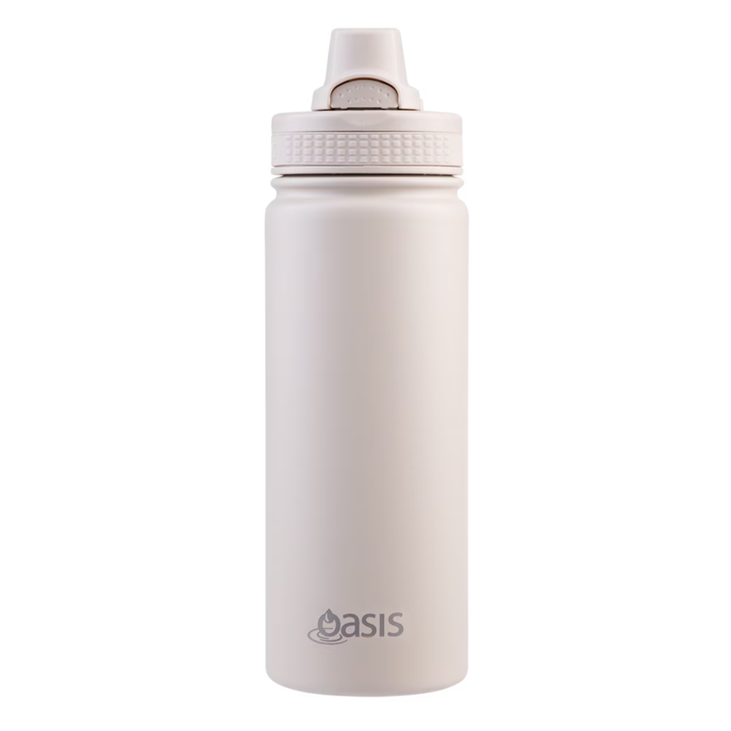 Oasis Challenger Insulated Drink Bottle 550ml - Oat | Creative Kids Lab