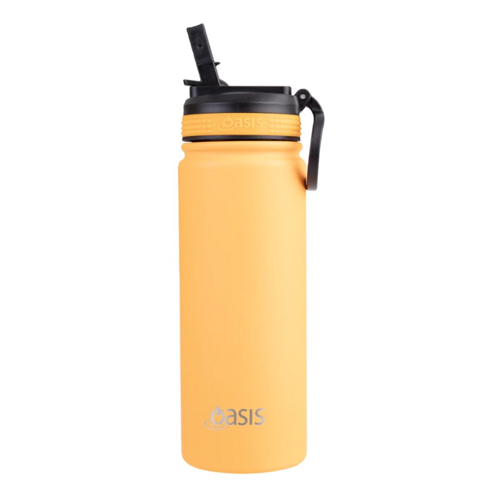 Oaisis neon orange sport spot challenger drink bottle