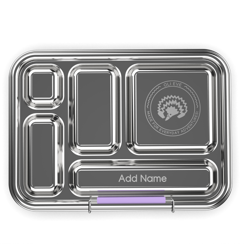 Oli Eve stainless steel lunchbox with a name to be engraved option