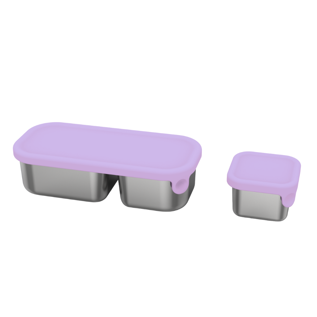 Oli Eve stainless steel Snack Container Jacaranda Mist Purple