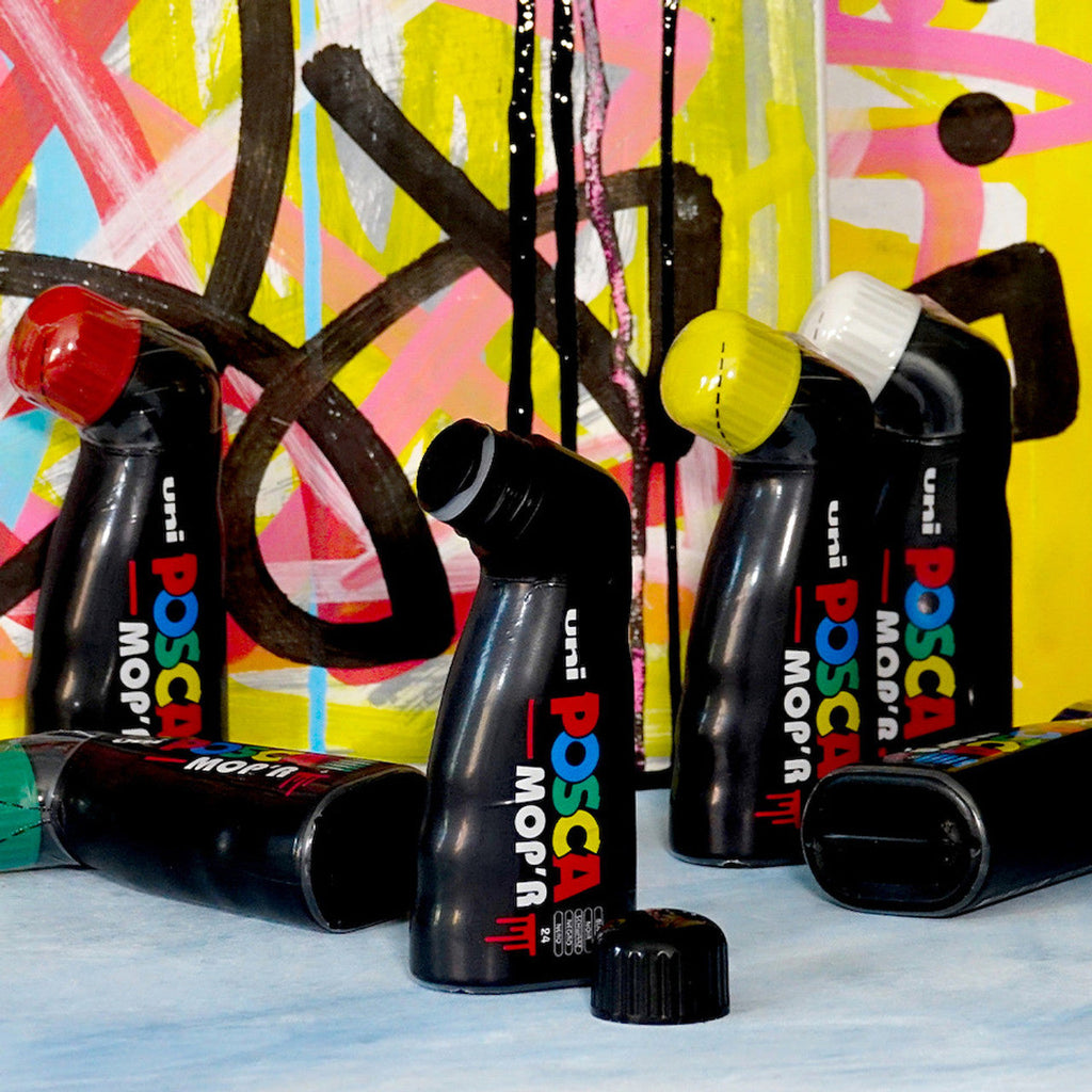 Street art using POSCA PCM22 MOPr paint markers