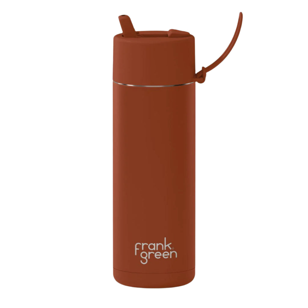 Frank Green Ceramic Drink Bottle 595ml toffee brown
