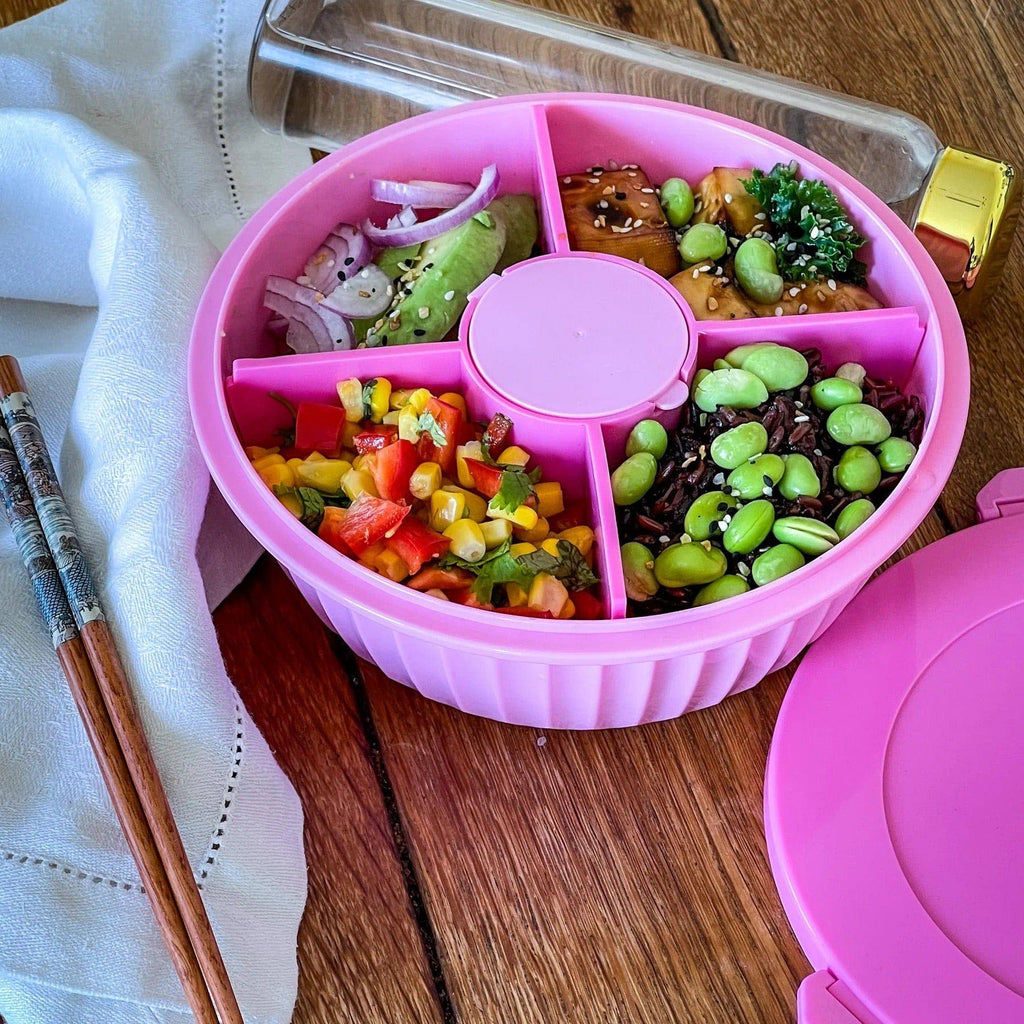 Yumbox Poke Bowl Maui with food dividers 