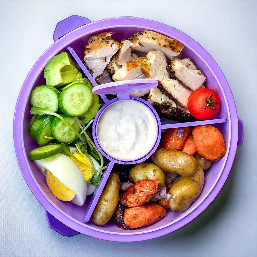 Yumbox Poke Bowl Maui with food dividers