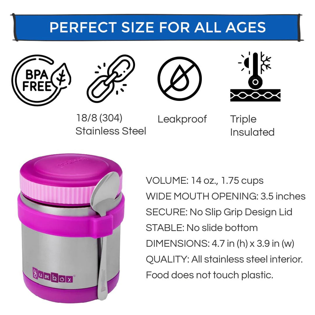 Yumbox | Zuppa | Insulated Food Jar with Spoon - Creative Kids Lab