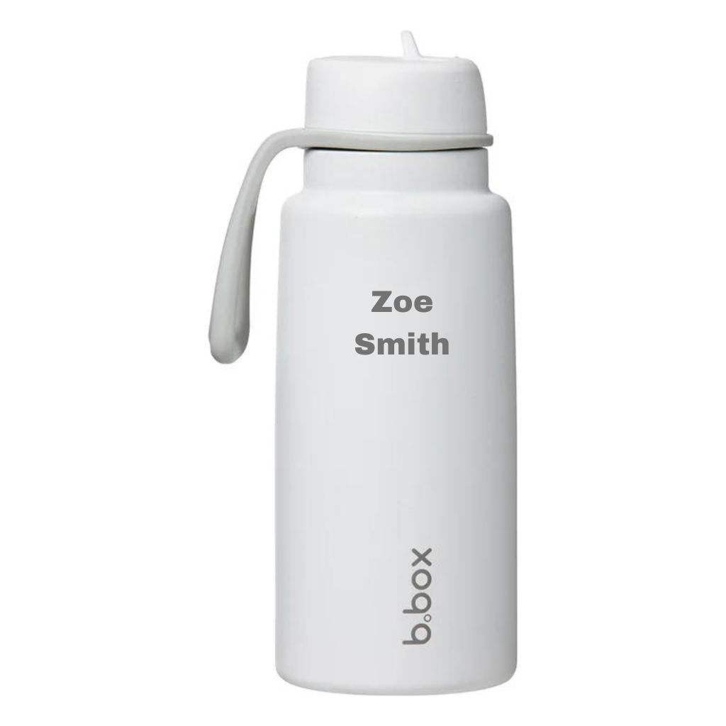 b.box Insulated Flip Top Drink Bottle, 1L - White Out - Creative Kids Lab