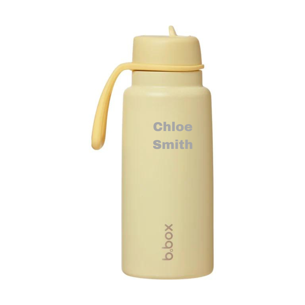 b.box Insulated Flip Top Drink Bottle, 1L - Lemon Twist - Creative Kids Lab