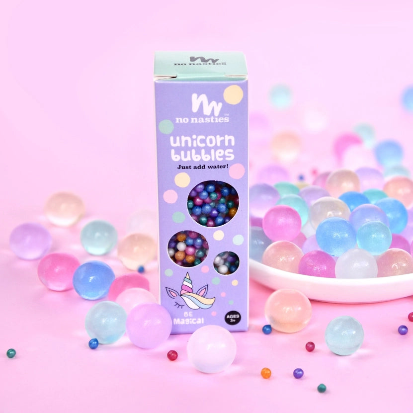 No Nasties Kids | Limited Edition Unicorn Bubbles Biodegradable Waterbeads - Creative Kids Lab