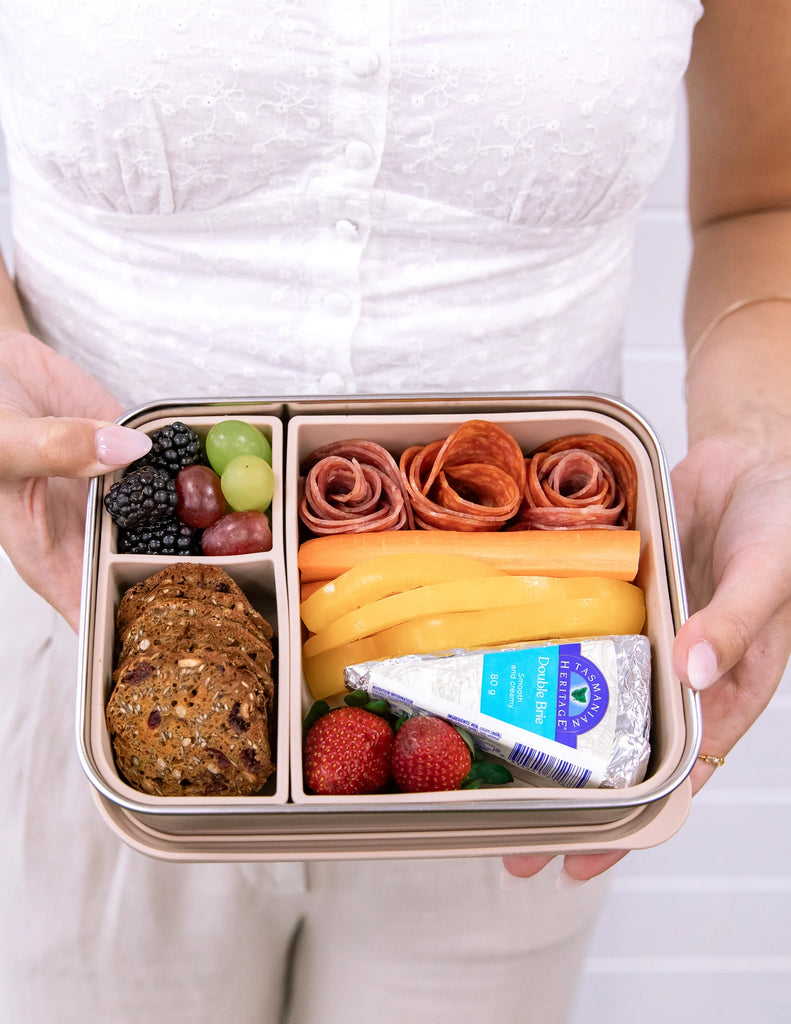 MontiiCo | Stainless Steel Multiway Lunch Box | Sand - Creative Kids Lab