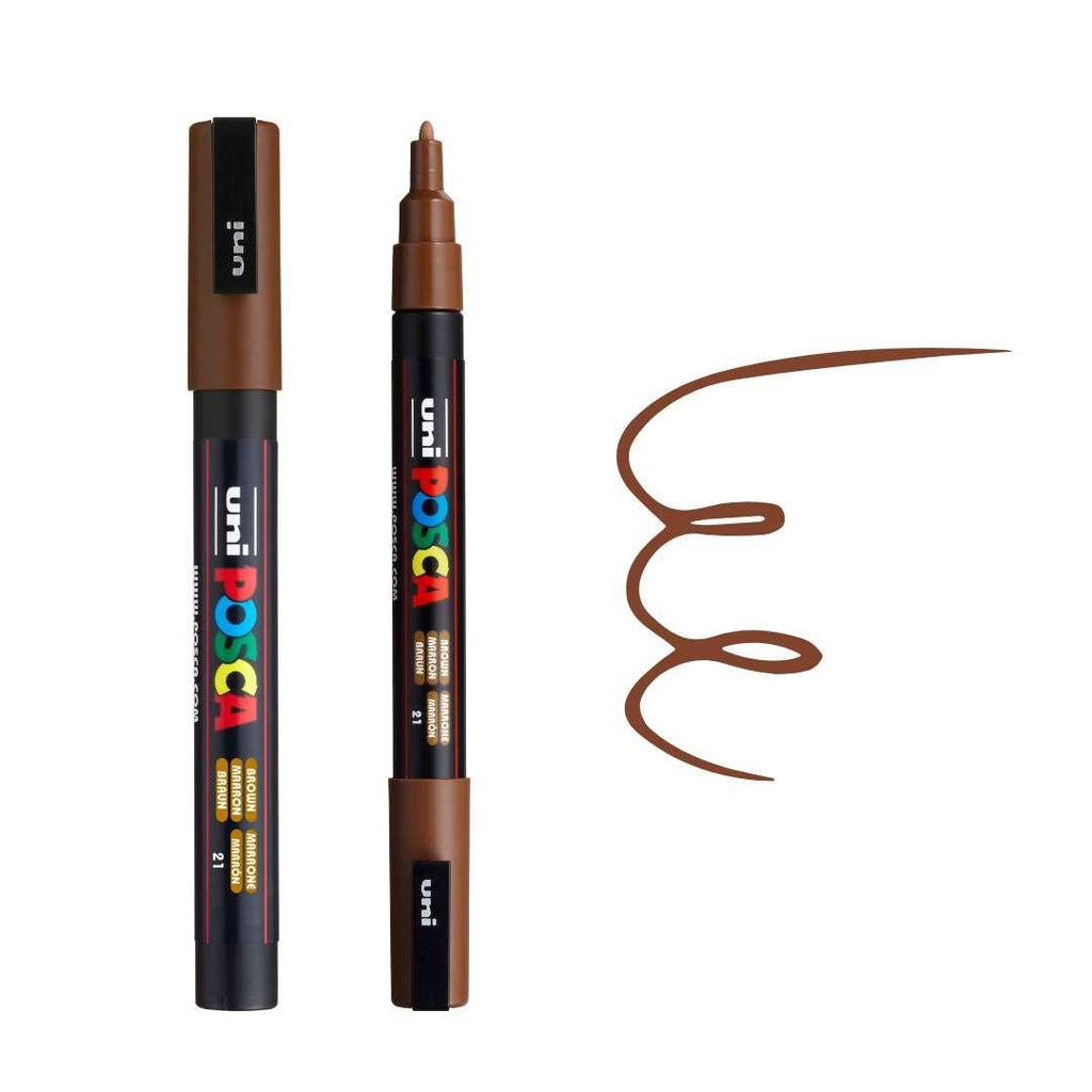 POSCA PC3M Paint Pen - BROWN - Colourverse