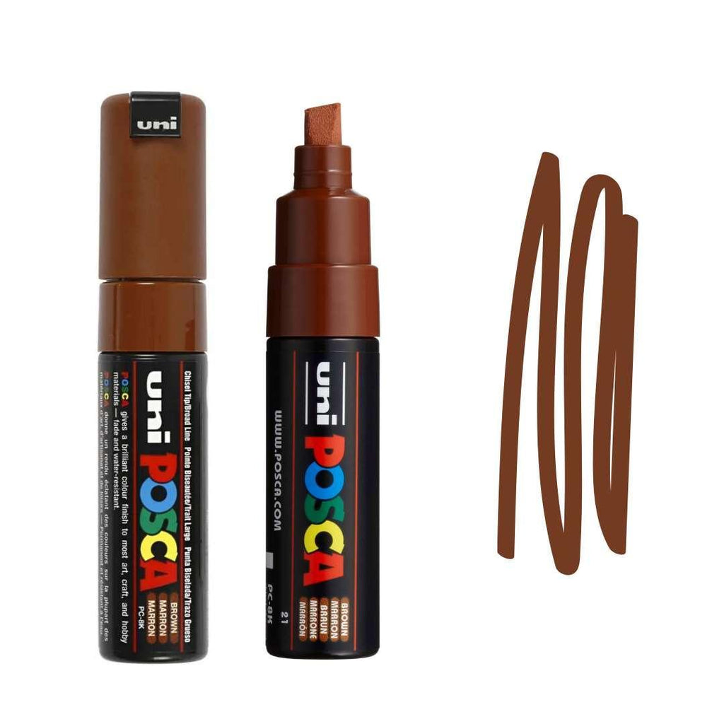POSCA PC8K Paint Pen - BROWN - Colourverse