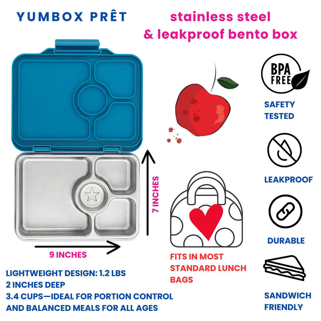 Yumbox | Prêt | Bento Lunchbox | Normandy Blue - Creative Kids Lab