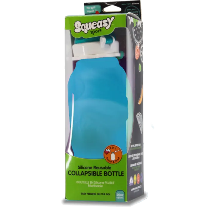 Squeasy Snacker | Collapsible Bottle | 16oz - Creative Kids Lab